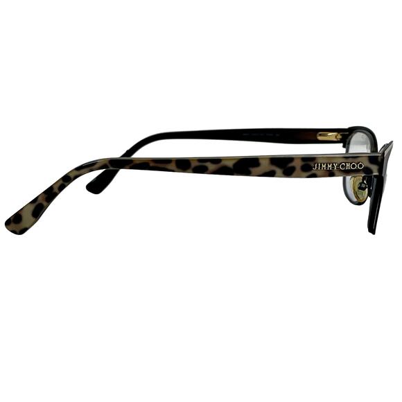 Jimmy Choo Leopard Animal Print Eye Glass Cat Eye Frames Italy 147 PWN  145 - Picture 3 of 8